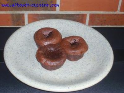 Recette Fondant au chocolat canberries et noisettes