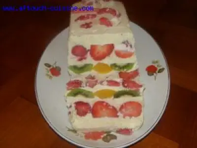 Recette Fruits à la crème d'amandes