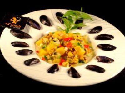 Recette Gnocchi,moules de bouchots , verveine citronnelle