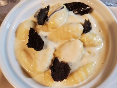 Recette Gnocchi en crème de mascarpone et truffes noires