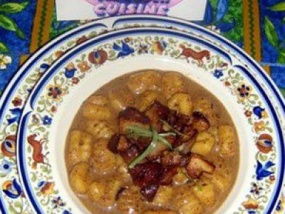 Recette Gnocchi au coulis de craterelles
