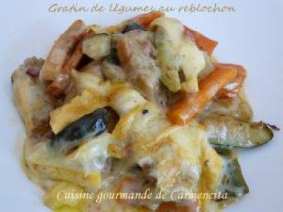 Recette Gratin de légumes au reblochon