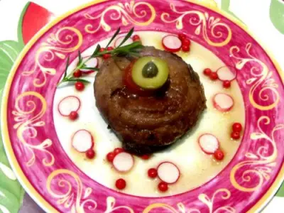 Recette Gros champignon farci aux crevettes grises