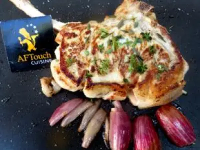 Recette Côte de veau sous la mère planchée