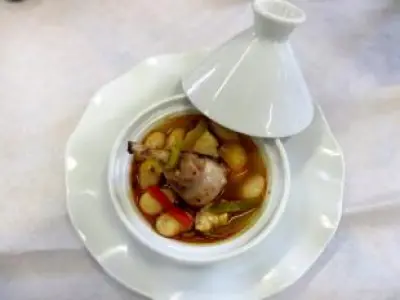Recette La Tajine de lapereau aux haricots de Soissons