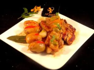 Recette Côte de veau fermier citrons confits et olives