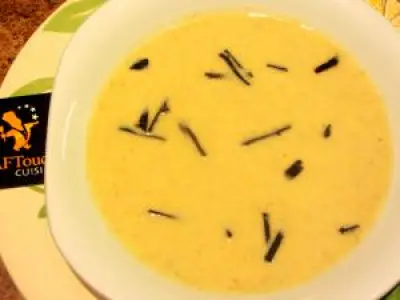 Recette La crème de céleri aux  éclats de truffe noire