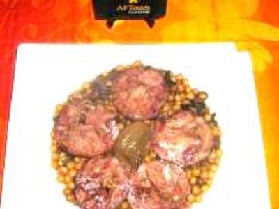 Recette Mijotée de Pois blonds de la Planèze