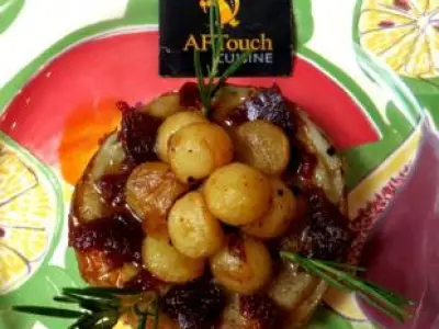 Recette Artichaut tourné Chatelaine et soubresade