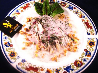 Recette Effeuillé de raie oseille et noix