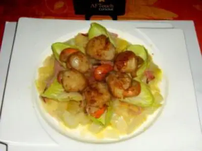 Recette Les coquilles st jacques poêlées