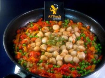 Recette Les noix de pétoncles poêlées à la Vianésienne