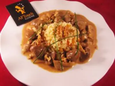 Recette Rognons de veau sautés a la bourguignonne