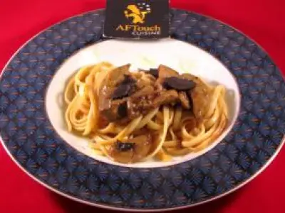 Recette Linguines foie gras poelé et truffes