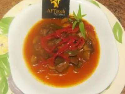 Recette Ma salade de champignons a la mauresque