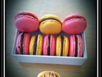 Recette Macarons aux fruits rouges et chocolats blancs...