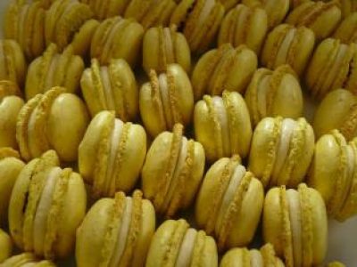 Recette Macarons haricots de Soissons et purée de fruits