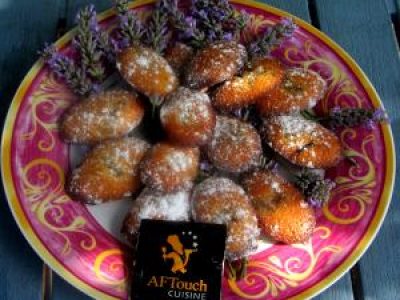 Recette Madeleines coeur de cédrat parfumées  lavande