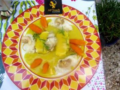 Recette Médaillons de lotte et bulots crème de curcuma