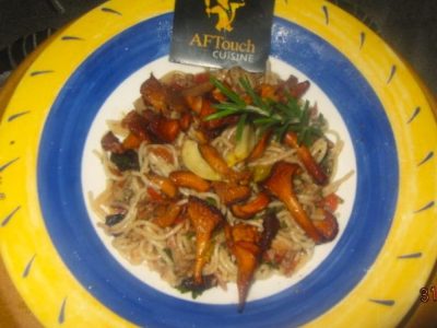 Recette Mes capellinis a la landaise