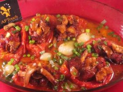 Recette Mes cornues farcies de canard et girolles lotoises