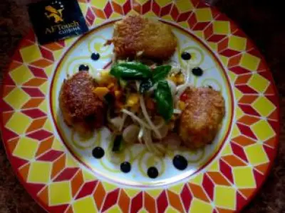 Recette Mes amourettes d'agneau traitées a la milanaise