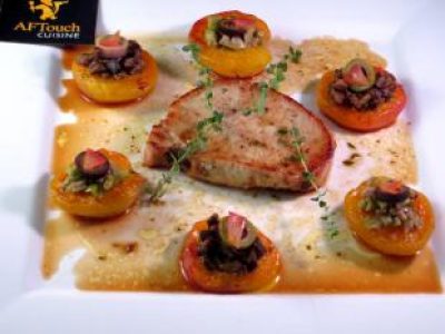 Recette Mignons de porc fermier et abricots rôtis