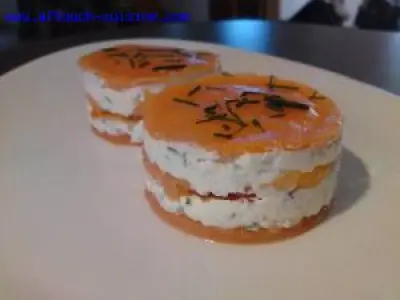 Recette Mille Feuilles de Saumon Fumé et Chèvre Frais