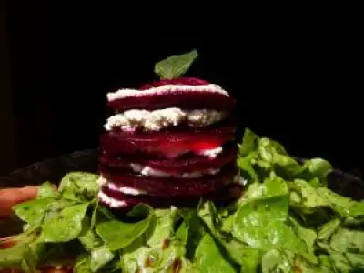Recette Millefeuille de betterave au chèvre