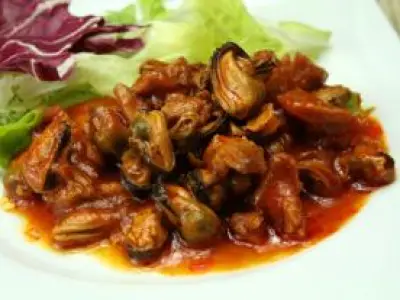 Recette Moules basquaise
