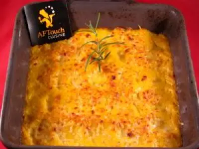 Recette Mousseline de butternut foie gras et noix torréfiées