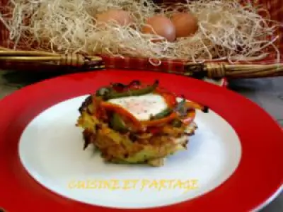 Recette Nid avec son oeuf cocotte