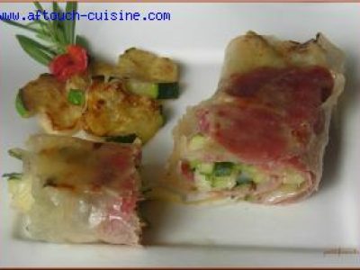 Recette Nems au jambon
