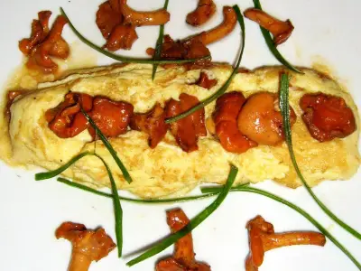 Recette Omelette aux girolles