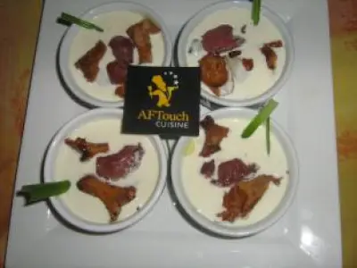 Recette Oeufs cocotte gésiers confits et girolles