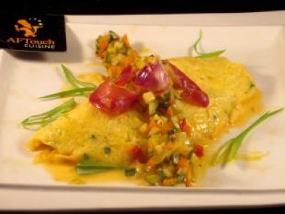 Recette Omelette à l'aillet et ventrèche