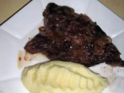 Recette Onglet de boeuf poêlé aux échalotes grises