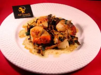 Recette Poelee de st jacques et chanterelles