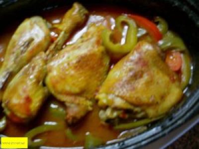 Recette Poulet basquaise au four