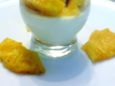 Recette Panna cotta coco ananas et zeste de citrons