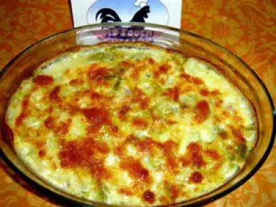 Recette Parmesane dorée de poireaux