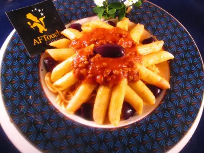 Recette Penne rigate en bolognaise de canard mulard