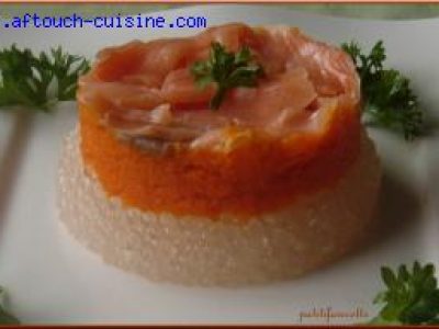 Recette Perles du Japon au saumon fumé