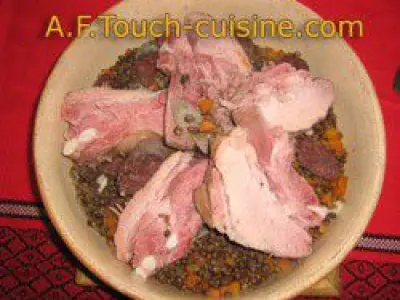 Recette Petit salé aux lentilles