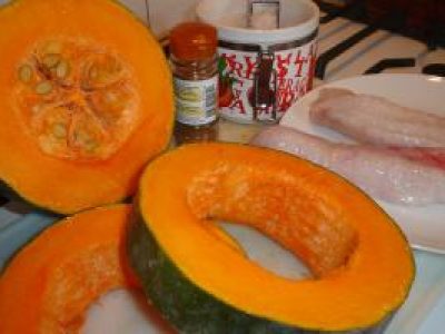 Recette Velouté de potimaron et médaillons de lotte