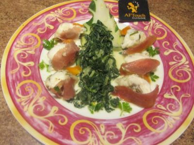 Recette Petites rouelles de lotte et verts de blette