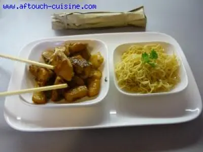 Recette Poêlée de concombre au poulet