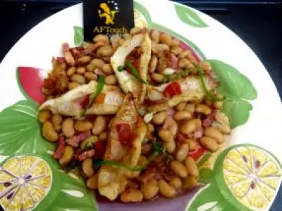 Recette Poêlée de filets de sole et mogettes du marais