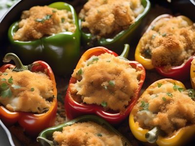 Recette Poivrons farcis à la morue