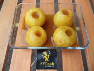 Recette Pommes au four et sa sauce caramel au beurre salé